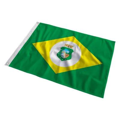 Bandeira do Ceará tremulando