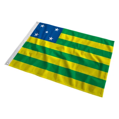 Bandeira de Goiás tremulando