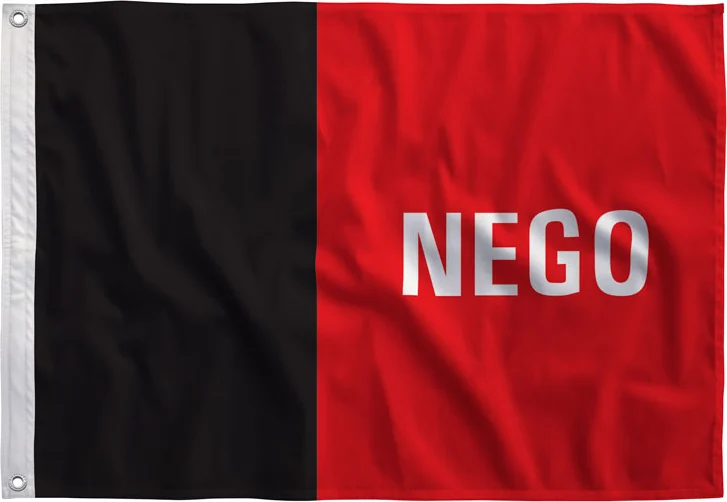 Bandeira da Paraíba estampada, vista de frente