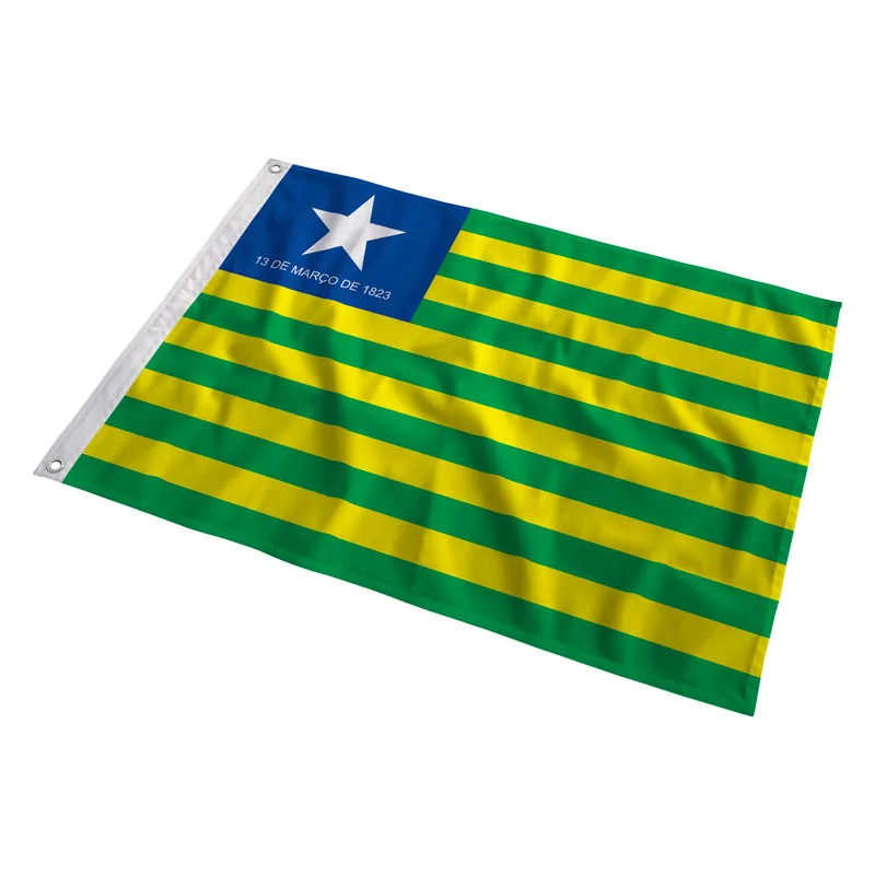 Bandeira do Piauí tremulando