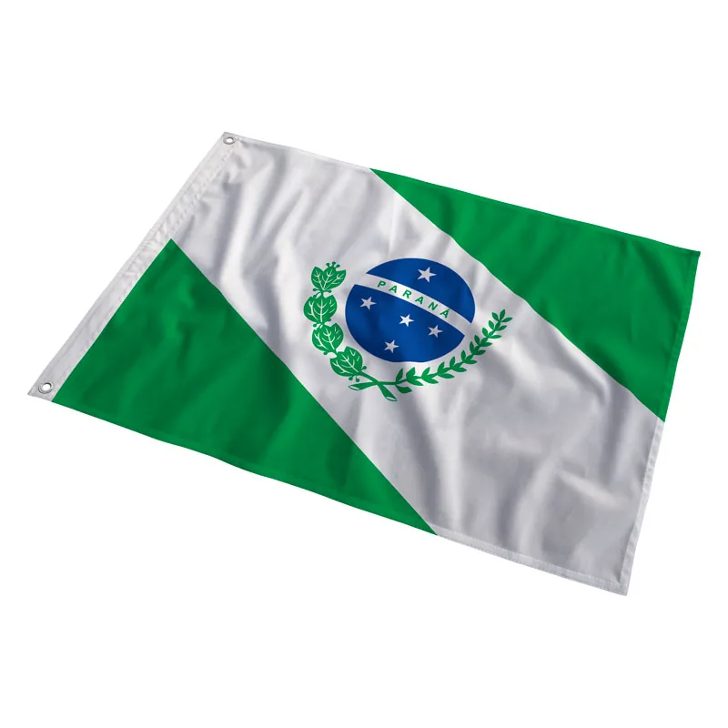 Bandeira do Paraná tremulando