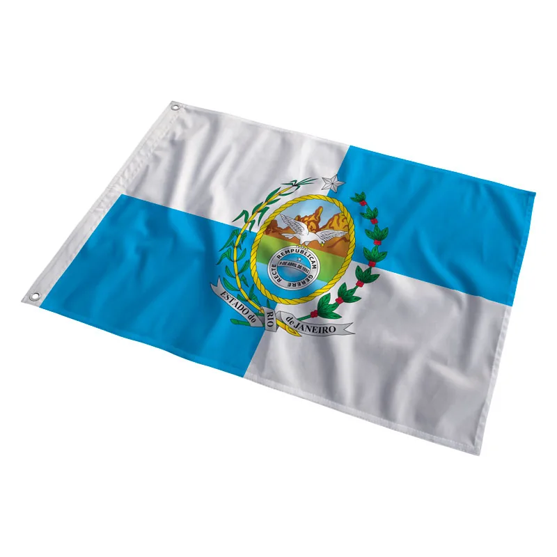 Bandeira do Rio de Janeiro tremulando