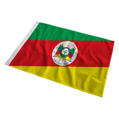Bandeira do Rio Grande do Sul tremulando